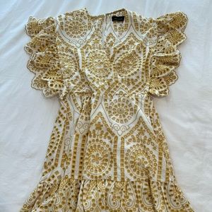 MinkPink Eyelet Mini Dress